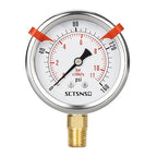 0 to 160 Psi Pressure Gauge, Glycerin Liquid Filled, 2.5 inch Dial, 1/4" NPT - Image 8