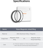 Kase 58mm Magnetic Screw in Adapter Ring Kit, Brass Magnetic to Threaded Filter - Image 6