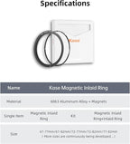 Kase 67mm Magnetic Screw in Adapter Ring Kit, Brass Magnetic to Threaded Filter - Image 6