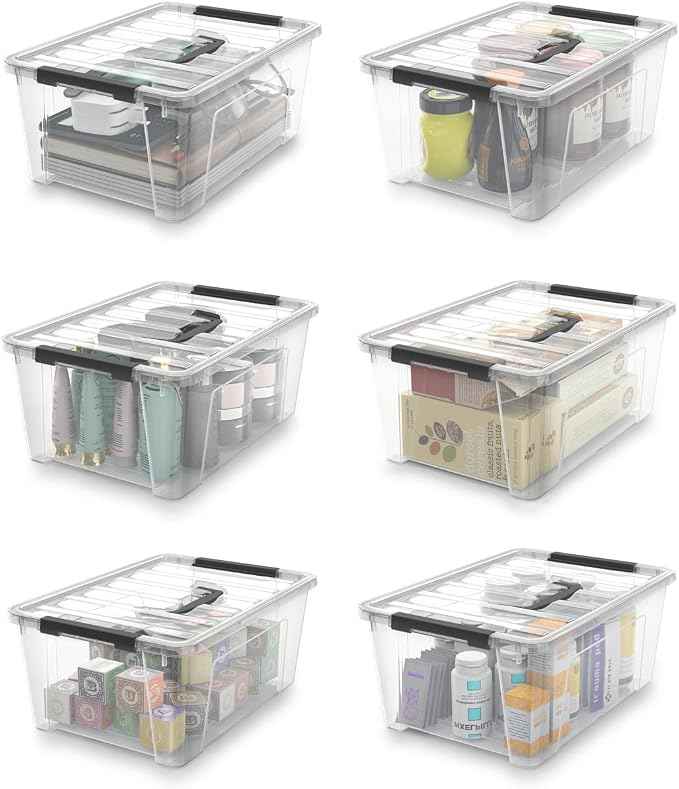 WYT Clear Storage Latch Bins