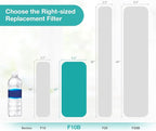 SimPure Whole House Water Filter Cartridges 5 Micron 10" x 4.5" CTO Activated - Image 7