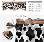 Cow Printed Tie Up Valance Curtains - Image 6