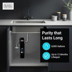 BLACK+DECKER Undersink Water Filter 10’’ | Reduces CHLORAMINE, Bad Taste - Image 4