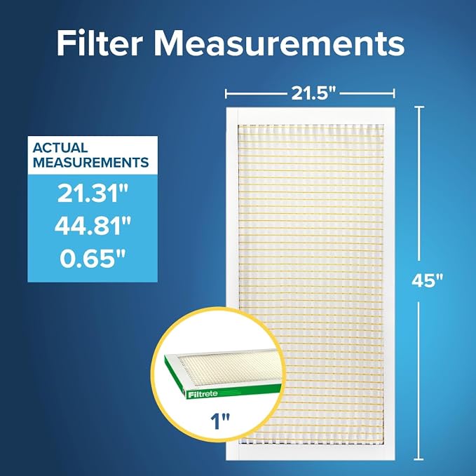 Filtrete 21.5x45x1 AC Furnace Air Filter, MERV 8, MPR 700, Tough on Pollen - Image 2