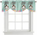 Green Easter Tie Up Valance Curtains by Unknown