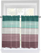 Retro Farm Woodcuts Texture Window Valance Curtains, 2 Panel - Image 9