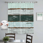 Blue Teal Living Room Curtains 84 Inch Length, Window Curtains Tab Top - Image 4
