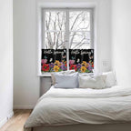 Spring Flowers Half Window Curtain 36 Inches Long, Watercolor Country Colorful - Image 5