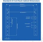 1U Horizontal PDU 19" Rack Mount Power Strip - Surge Protector
