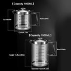 1L/35oz Glass Bacon Grease Container - Image 7
