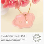 Ceramic Jewelry Tray Trinket Dish, Decorative Cloud Vanity Key Tray