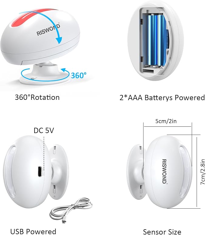 Motion Sensor Door Chime, Wireless Motion Detector Alarm Indoor, Business Entry - Image 6