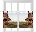 Farm Cows Kitchen Curtains 36 Inch Length, Small Window Curtains Tab Top by Unknown