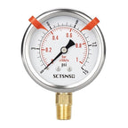 0 to 15 Psi Pressure Gauge, Glycerin Liquid Filled, 2.5 inch Dial, 1/4" NPT - Image 8