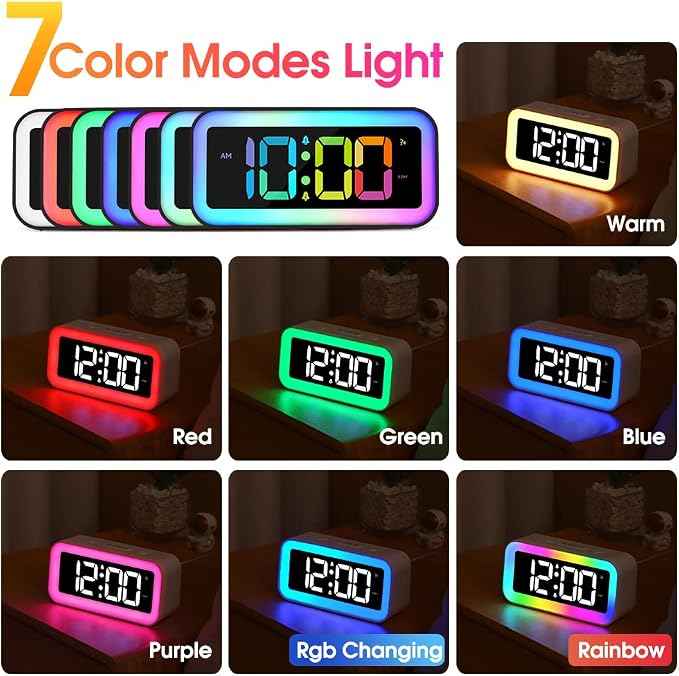 Cadmos Loud Alarm Clock for Bedrooms