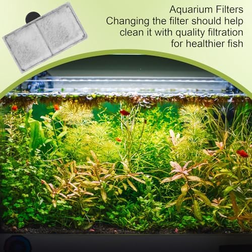 6PCS Filter Cartridges Compatible with Top Fin, EF-S, BF5, BETTAFLO, PF10 3.7x2.1 Inch Replacement Filter for Aquarium Fish Tank Water Filtration - Field & Pure