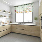 Easter Sheer Valances for Windows 60"x18", Light Filtering Kitchen Curtains - Image 6