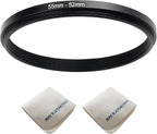 55mm Lens to 52mm Camera Lens Adapter 55mm to 52mm Step Down Ring Adapter Ring by SKYZHENG