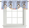 Blue Easter Tie Up Valance Curtains by Unknown