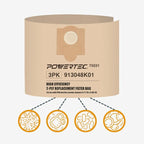 POWERTEC Shop Vacuum Bags 3PK for Fein 913048K01, 69908195016 Vacuum Bag - Image 5