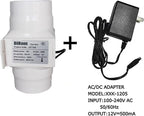 3 Inch Duct Fan Variable Inline Exhaust Blower 12V Extractor Fan 47Cfm Powerful - Image 4