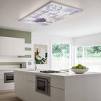 Fluorescent Light Covers for Ceiling Lights Lavender Flower Magnetic Light - Image 2