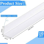 Sasylvia 10 Pcs Wall Corner Protector Guards, Vinyl 3/4 x 36 Inch Corner Trim