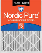 Nordic Pure 16x24x4 Pleated Air Filters MERV 15 Plus Carbon 1 Pack by NordicPure