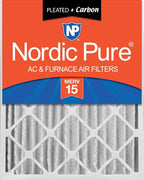 Nordic Pure 20x25x4 Pleated Air Filters MERV 15 Plus Carbon 1 Pack by NordicPure