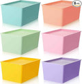 Menkxi 6 Pcs Large Plastic Storage Bins