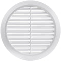 White 6" Inch Round Ventilation Grille by Unknown