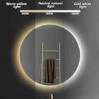 Bathroom Mirror with LED Lights and Touch Sensor, Wall Mounted Mirror with - Image 4