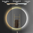 Bathroom Mirror with LED Lights and Touch Sensor, Wall Mounted Mirror with - Image 4