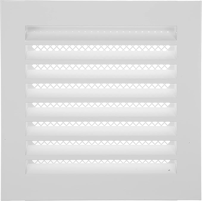 Repa Market 8" x 8" Inch Galvanized Steel White Soffit Air Vent Cover by RepaMarket