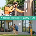 Wireless Doorbell for Home Classroom IP66 Waterproof Door Bell Ringer Wireless