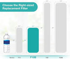SimPure Sediment Water Filters, 5 Micron 10" x 4.5" Whole House Water Filter - Image 7
