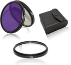3Pcs UV+CPL+FLD Lens Filter Kit 62mm by WOKYO