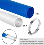 Eastran 3”Diameter x 50ft Blue Backwash Hose - Image 2