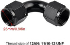 EVIL ENERGY 12AN Female to 12AN Female 90 degree Swivel Coupler Fitting Union - Image 3