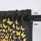 YOU ARE MY SUNSHINE Sheer Valance Curtains, Summer Sunflowers Golden Gradient - Image 7