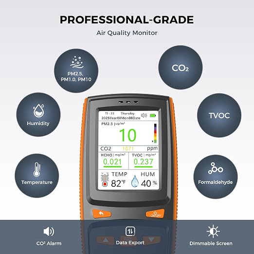 Air Quality Monitor, Indoor Air Quality Tester - Image 2