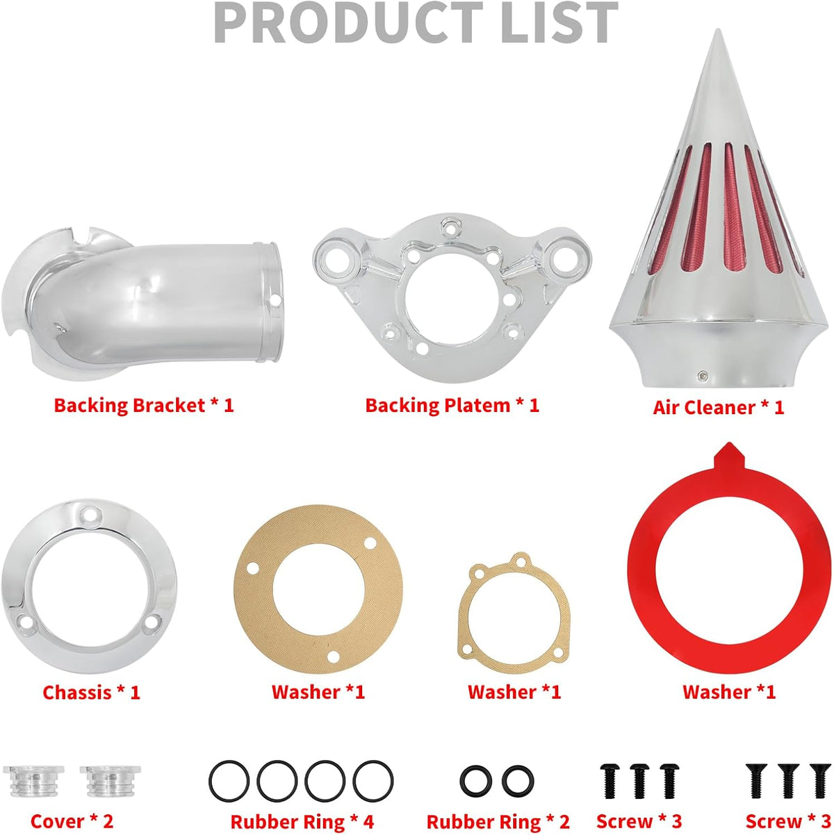 Air Cleaner Spike Air Intake Filter Fit for Harley Sportster 2004-2022
