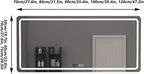 Bathroom Mirror with LED Lights, Lighted Bathroom Makeup Wall Mounted Mirror - Image 2