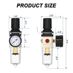 1/4" NPT Air Compressor Filter & Pressure Regulator Combo AW2000-02M