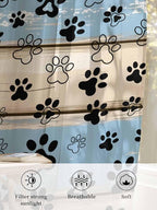Sheer Curtains 108 Inches Long, Vintage Farmhouse Rustic Wooden Grain Privacy - Image 6