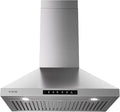 Wall Mount 36 Inch Range Hood 900 CFM, Ductless/Ducted Convertible Kitchen Hood by VIKIOHOME