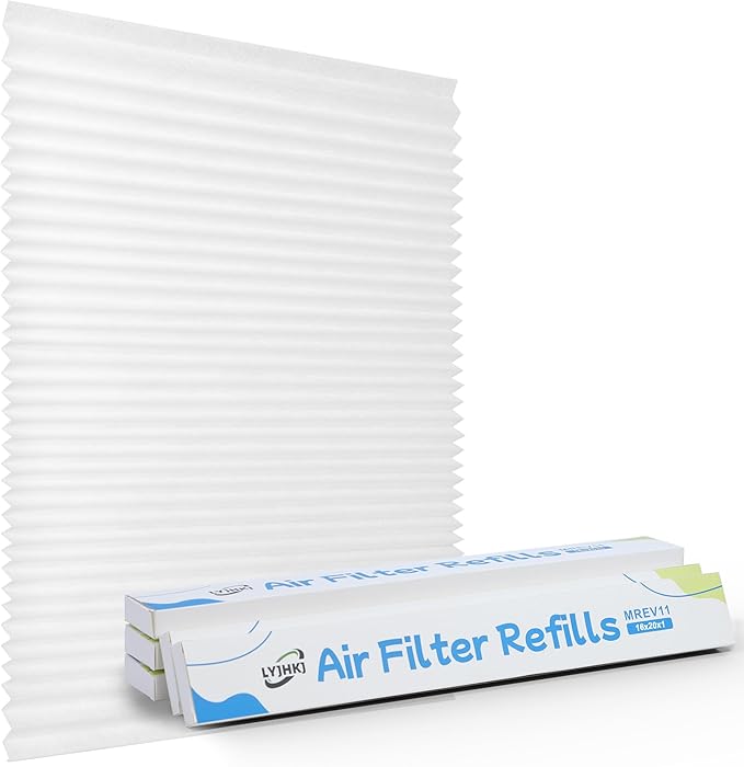 5 Pack 16x20x1 MERV 11 Air Filter Refills, Replaceable Filter Media only by LYJHKJ