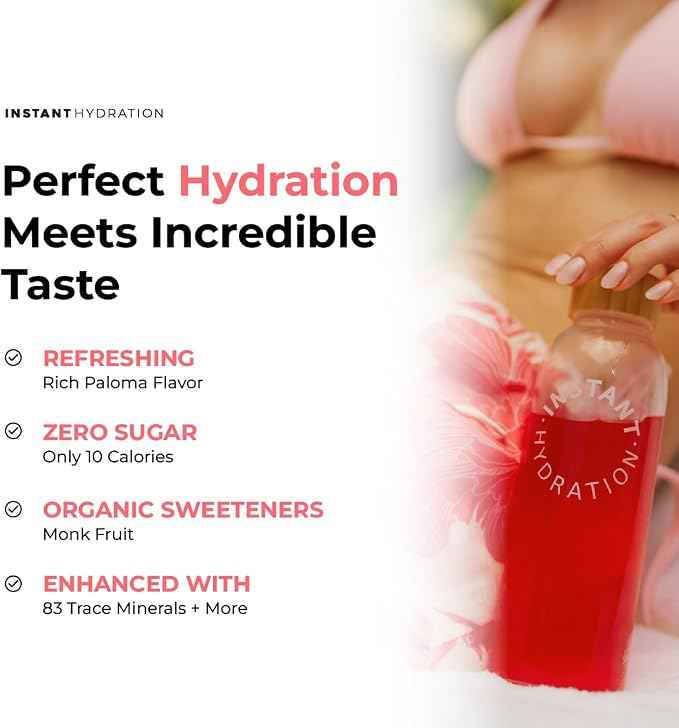 Instant Hydration Electrolytes Powder Packets