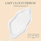 Ceramic Jewelry Tray Trinket Dish, Decorative Cloud Vanity Key Tray