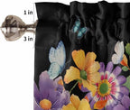 Spring Flowers Kitchen Curtains 45 Inches length, Watercolor Country Colorful - Image 6
